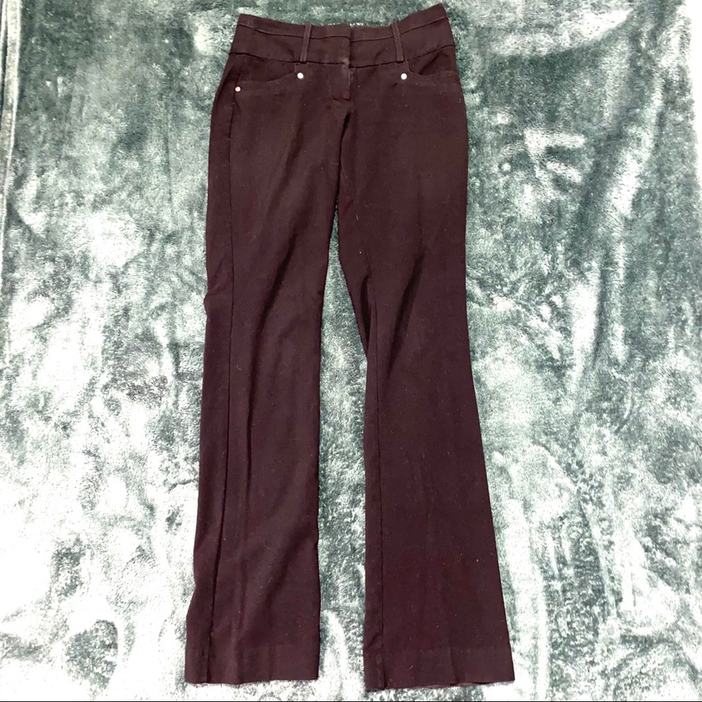 Black Bootcut slacks